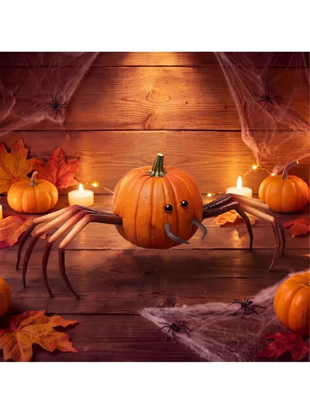 Set of 6 Spider Pumpkin Arms and Legs for Halloween Decor